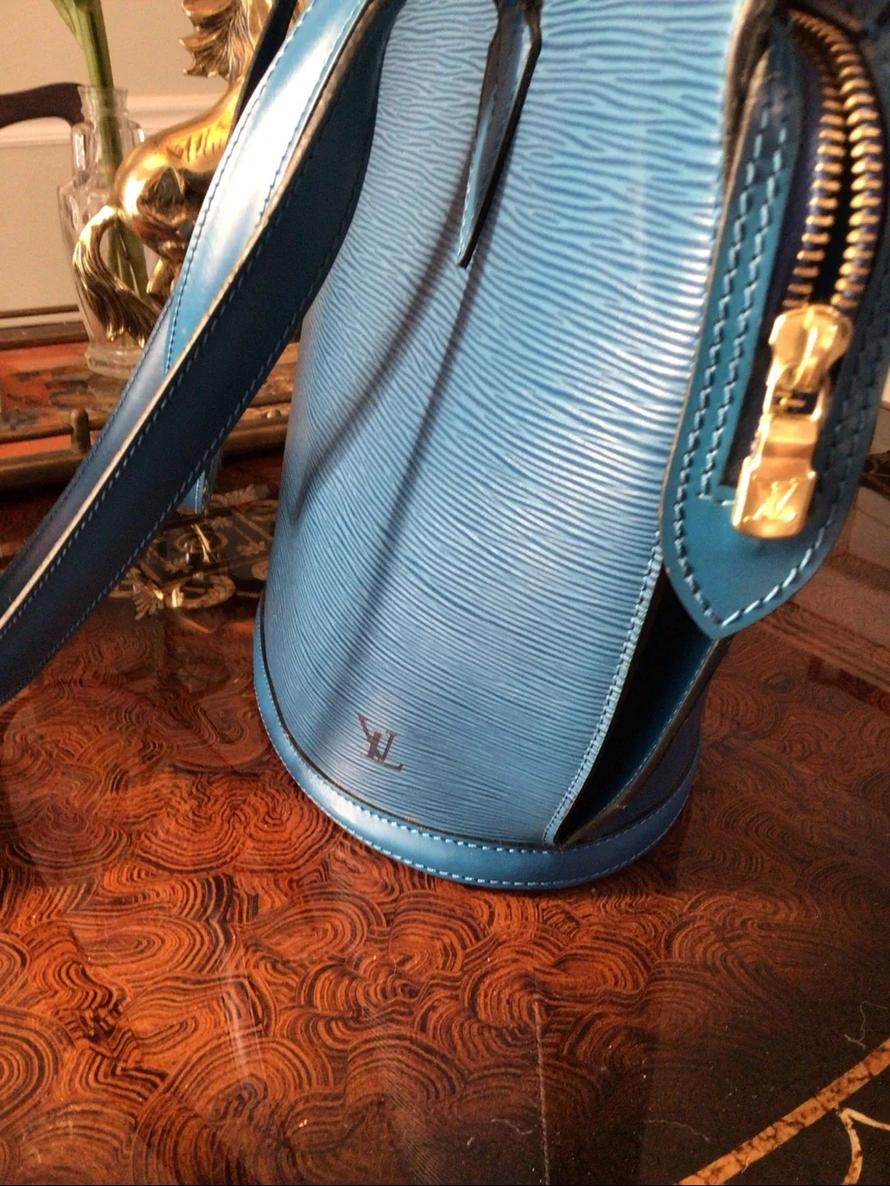Louis Vuitton St Jacques Blue Tote Bag